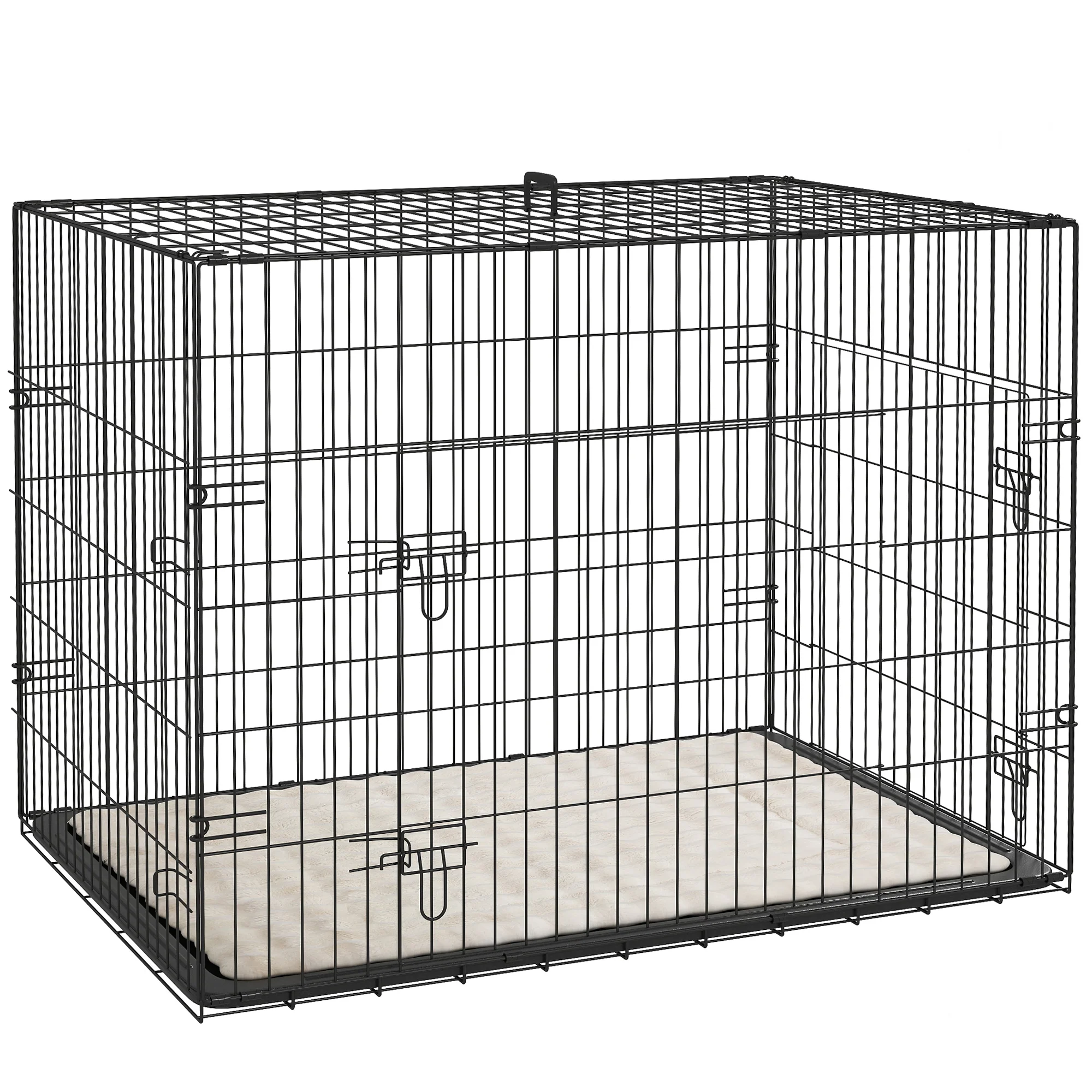 PawHut Dog Crate With 2 Doors, Tray, Soft Cushion - Image 19