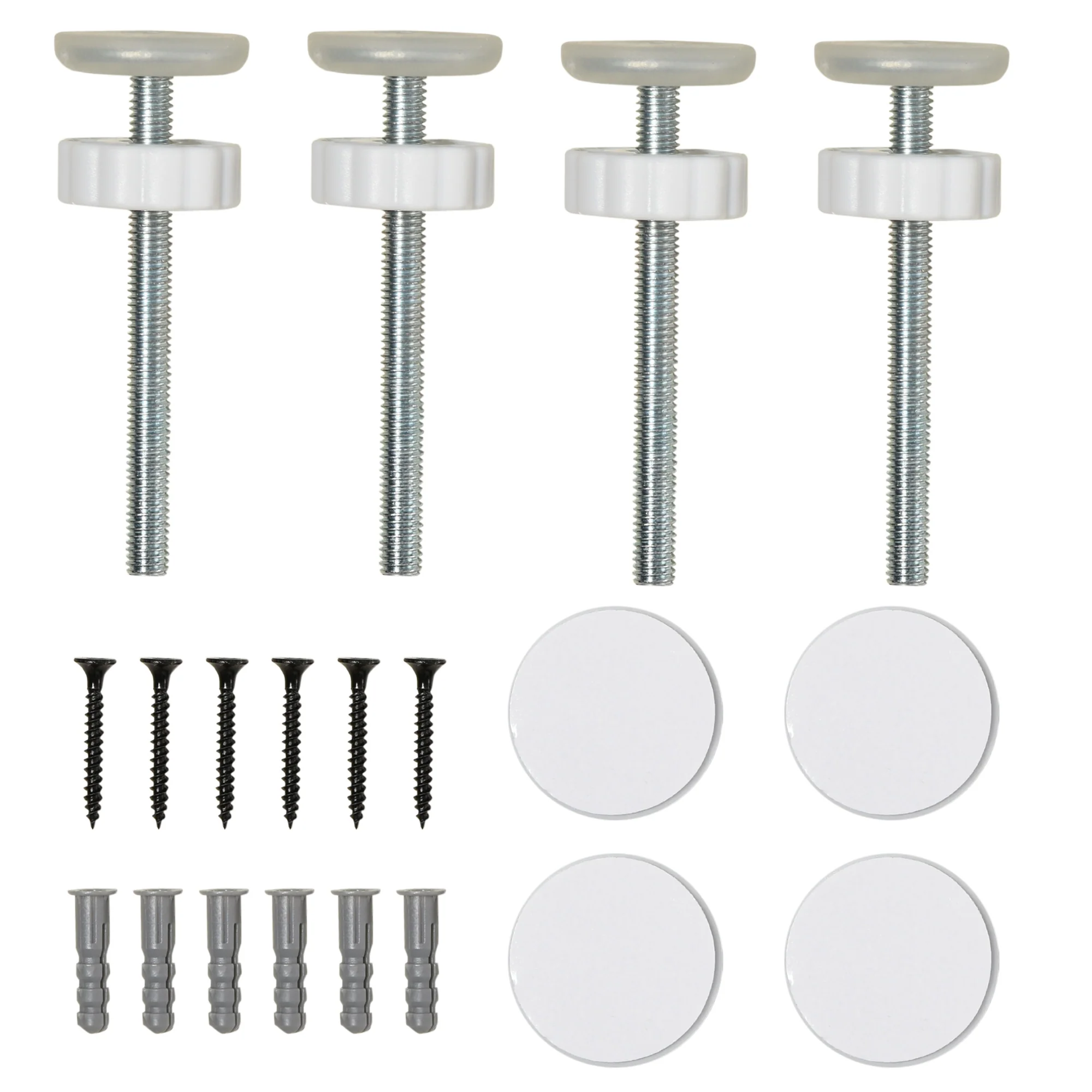 PawHut Dog Gate Wide Stair Gate W/ Door Pressure Fit, 75-95W Cm, White - Image 7