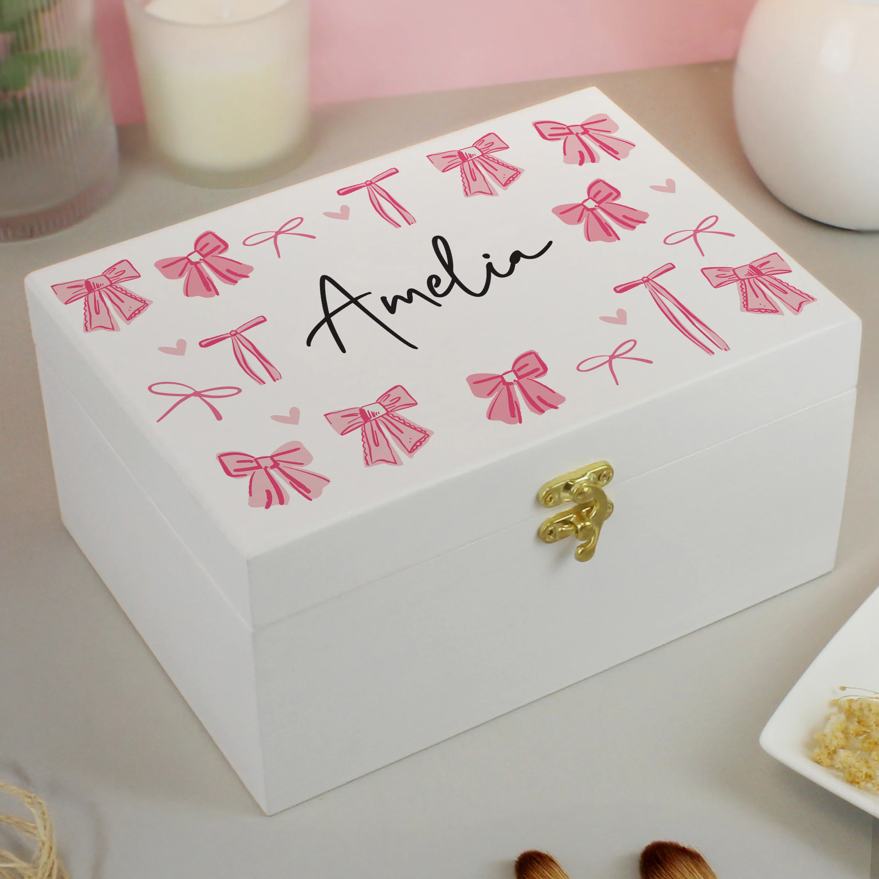 Personalised Bow Storage Box - Image 3