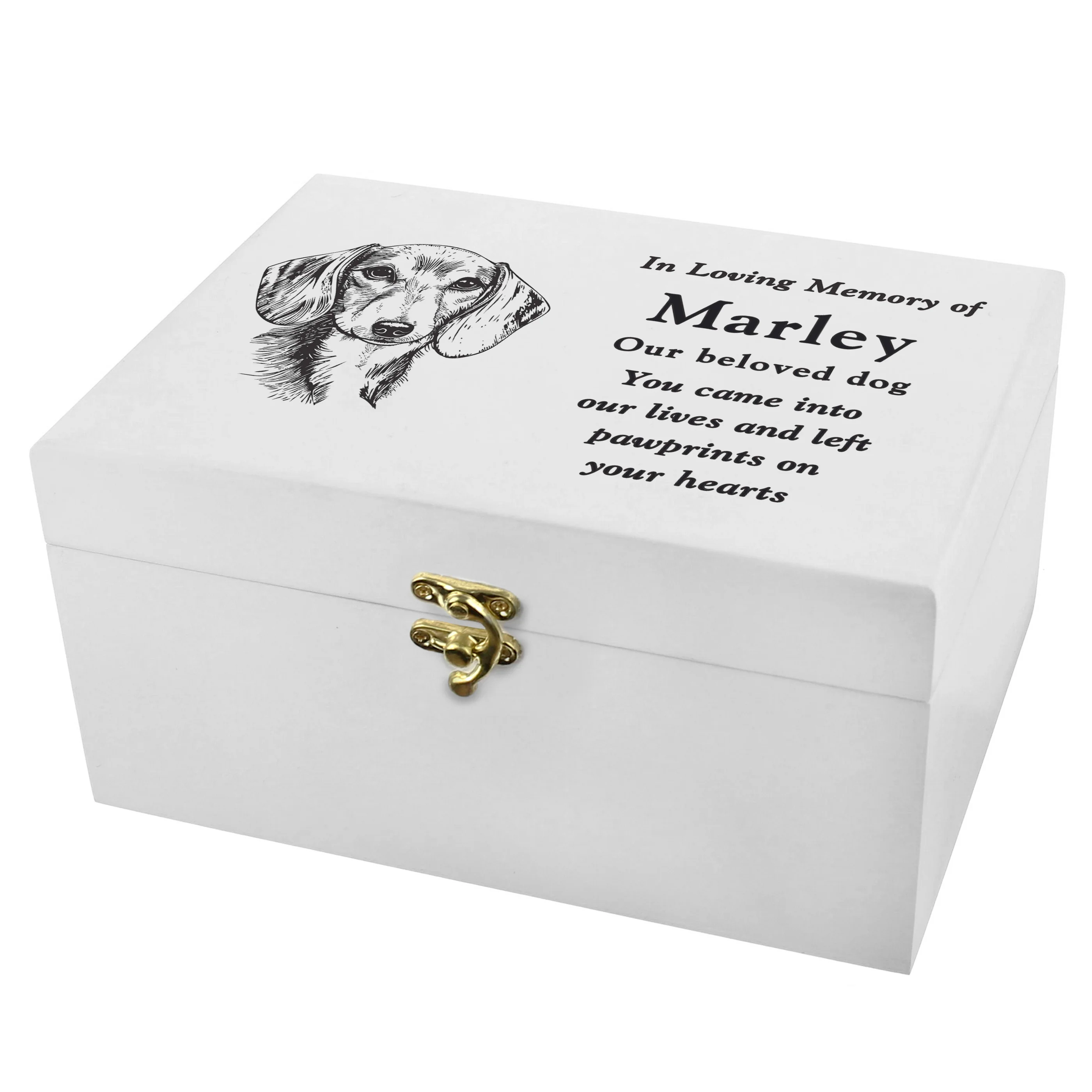Personalised Dog Breed Memorial Small Keepsake Box - Image 5