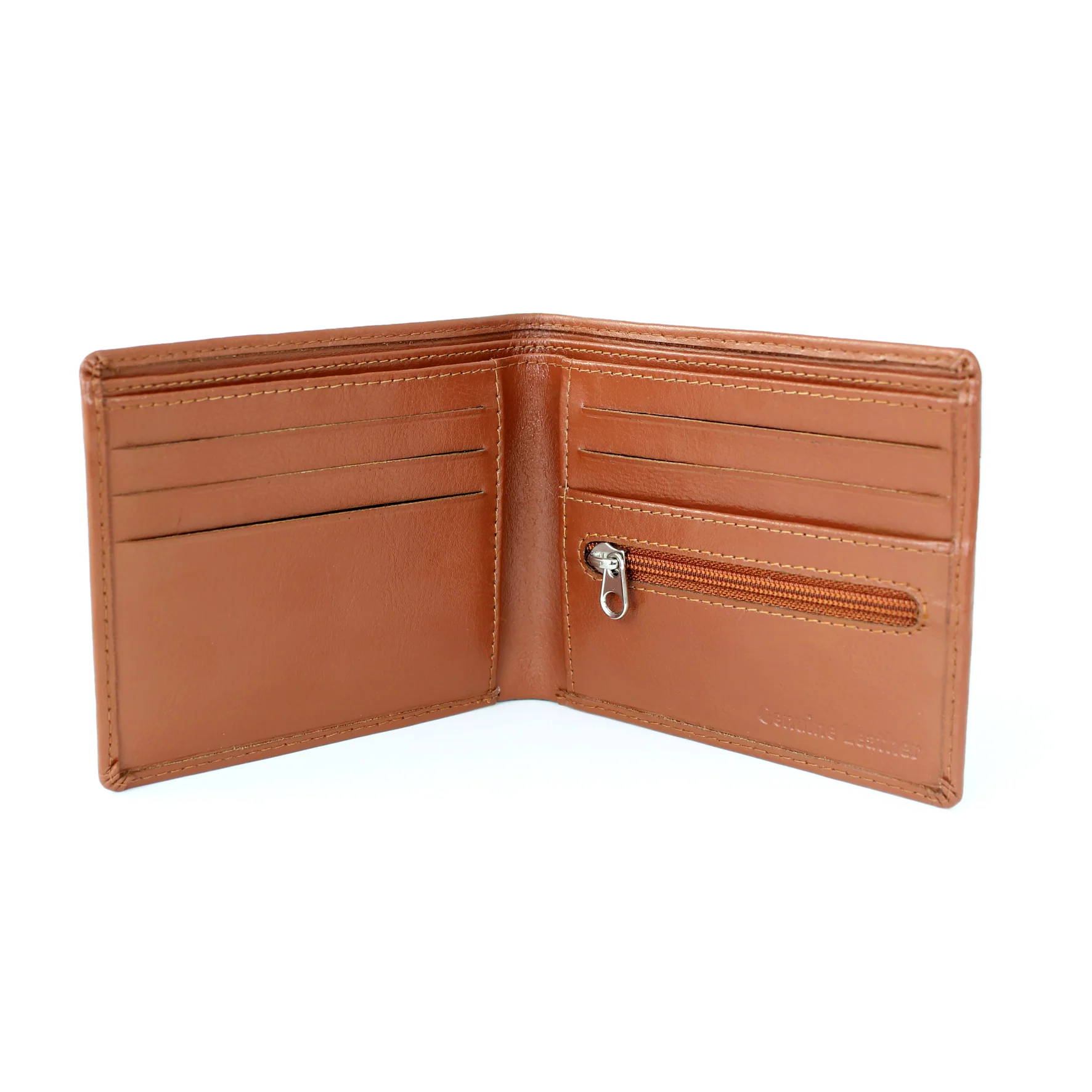 Personalised My Dad is My Hero Tan Leather Wallet - Image 6