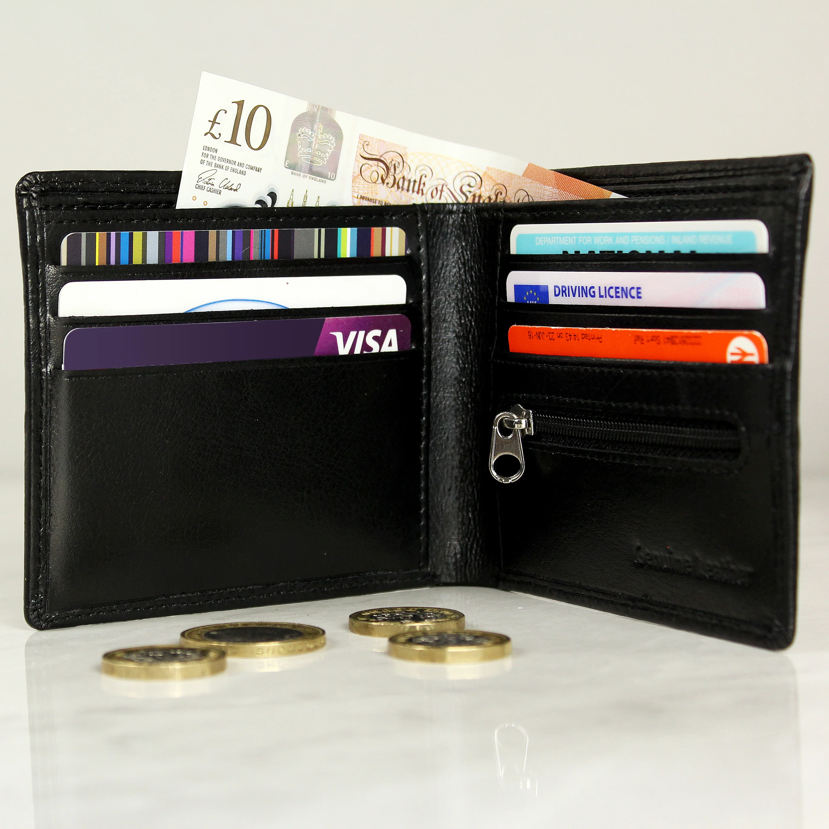 Personalised No.1 Leather Wallet - Image 4