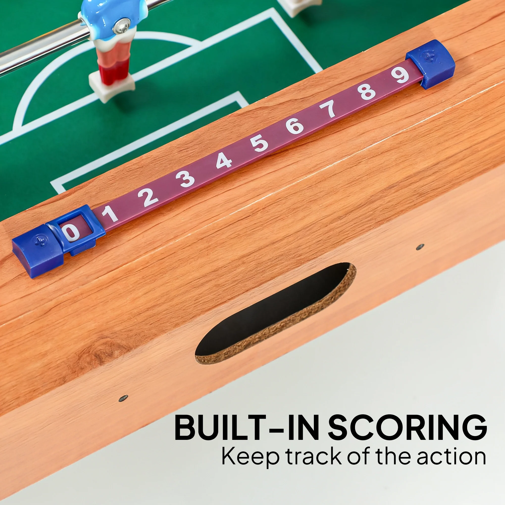 SPORTNOW 20 in Table-top Foosball Table for Kids, Table Football Game - Image 4