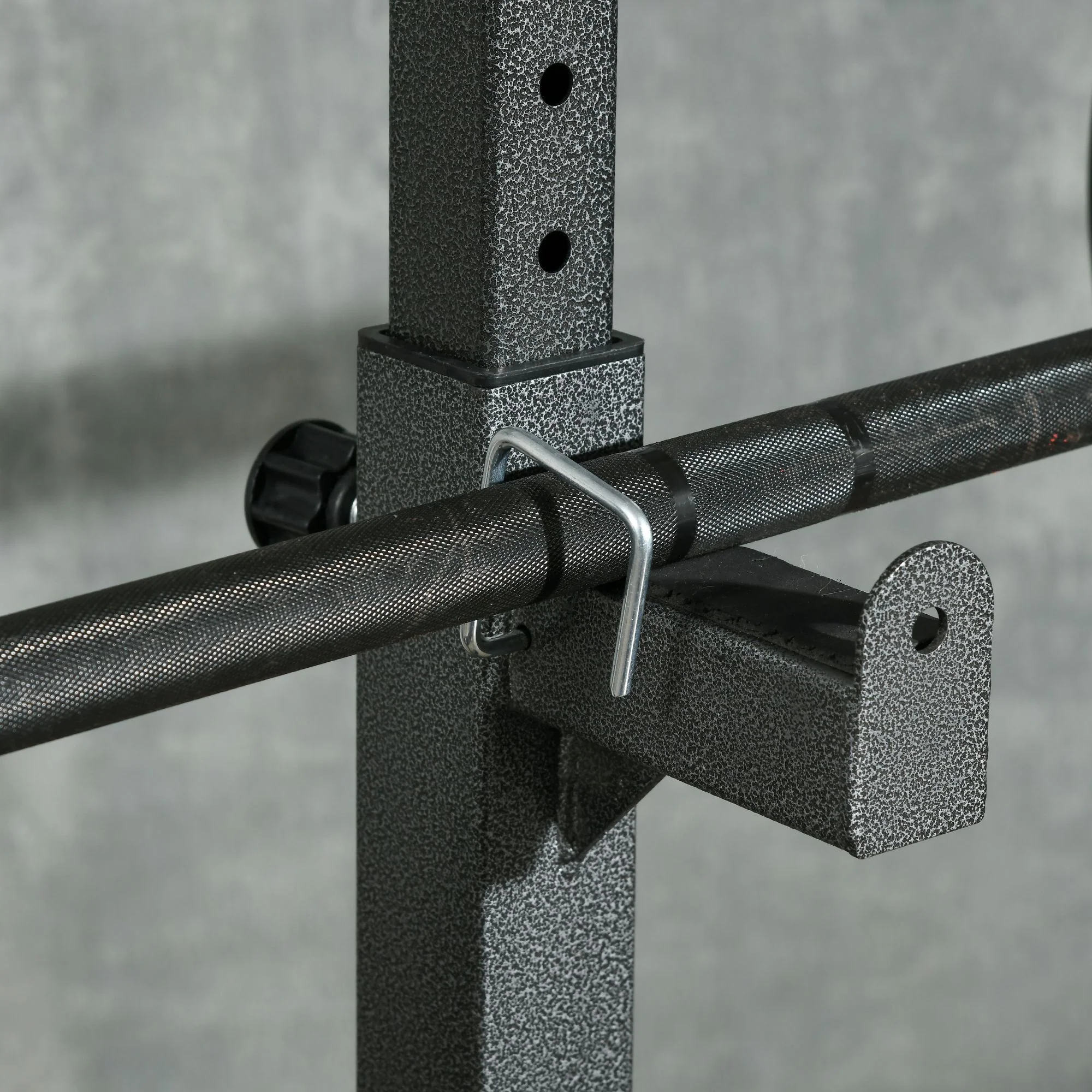 SPORTNOW Heavy Duty Squat Rack, Adjustable Weight Barbell Stand, for Home, Gym - Image 8