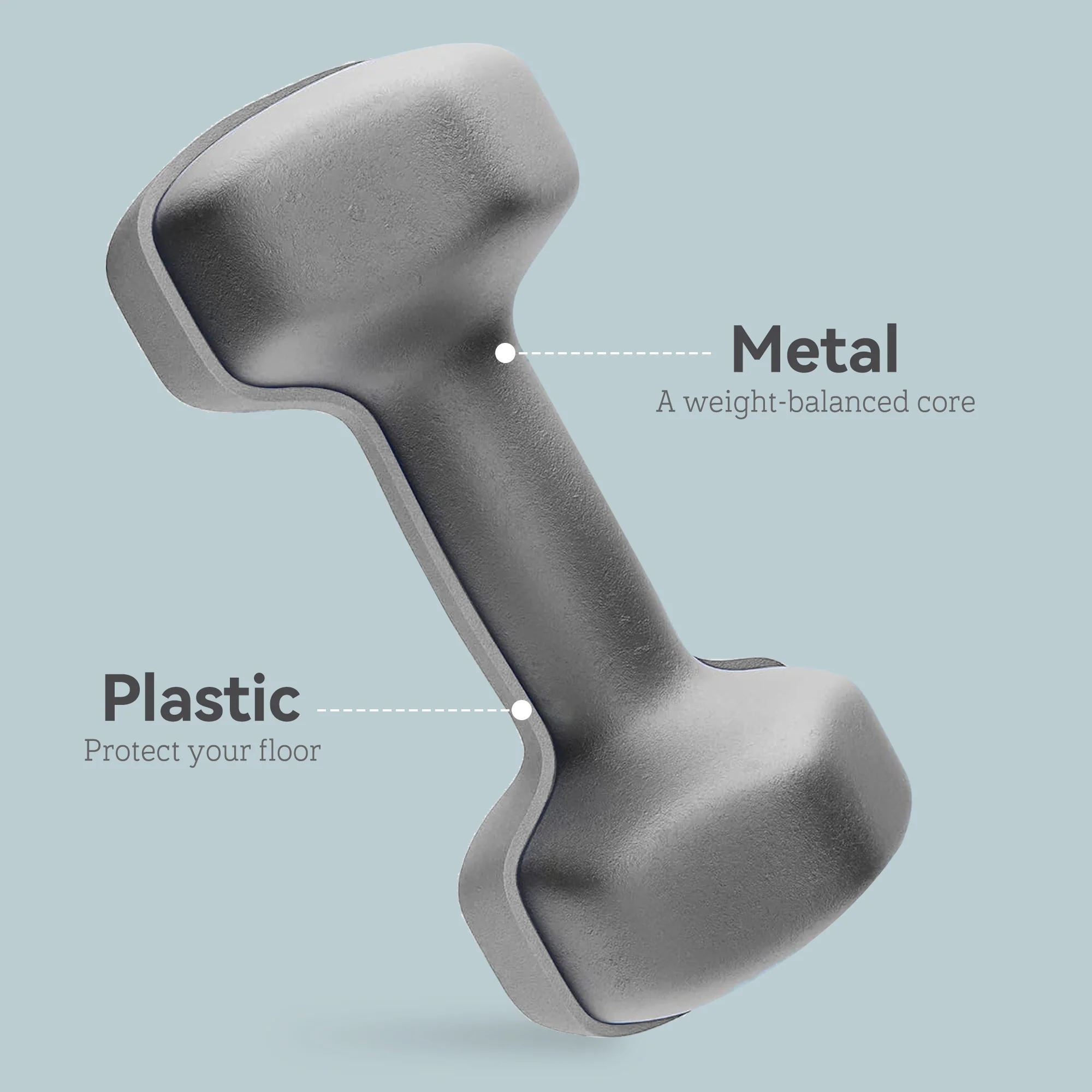 SPORTNOW Set of 2 Hexagonal Dumbbells Weights Pair, 2 x 6kg, Grey - Image 4