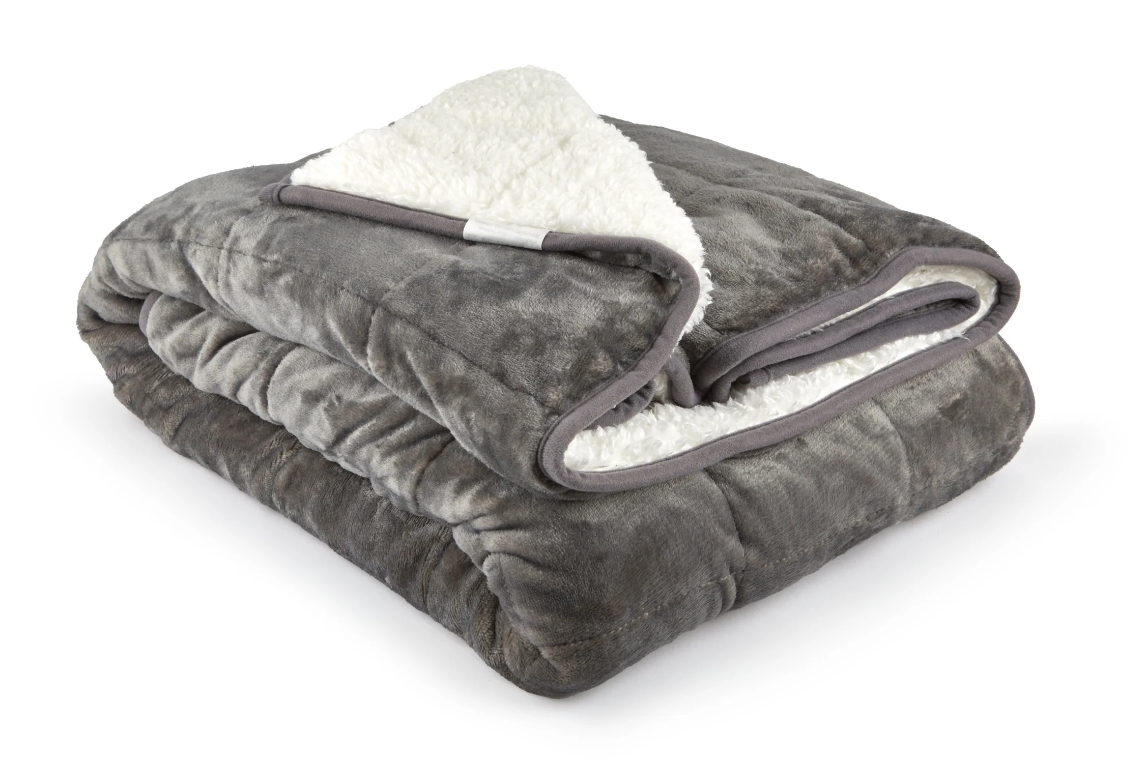 Weighted Sherpa Blanket in Grey - Image 6